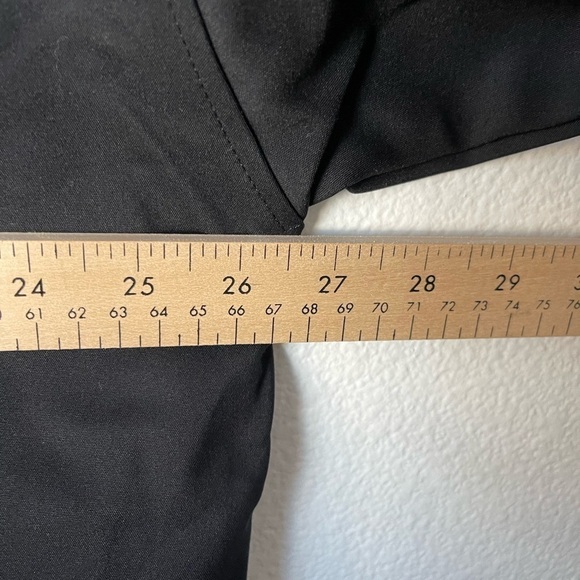 Good American The Good Shirt Long Sleeve Point Collar Black Women's Sz L/XL - Picture 5 of 8